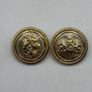 Vintage Stafford Blazer Golden Buttons Replacement Logo Crest 20mm Set of 2